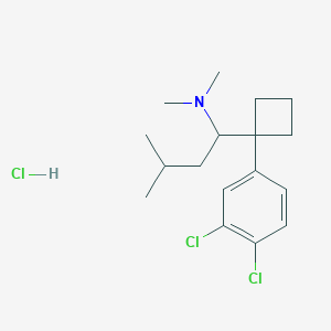 molecular formula C17H26Cl3N B1601631 Chloro-sibutramine hydrochloride CAS No. 84485-08-5