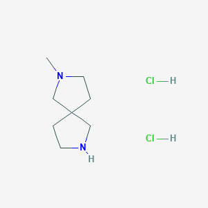 molecular formula C8H18Cl2N2 B1601645 2-甲基-2,7-二氮杂螺[4.4]壬烷二盐酸盐 CAS No. 91188-26-0