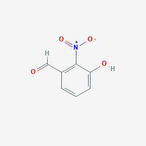 molecular formula C7H5NO4 B1601653 3-Hydroxy-2-nitrobenzaldehyde CAS No. 42123-33-1