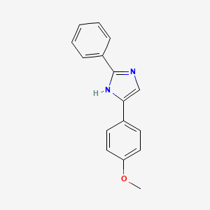 molecular formula C16H14N2O B1601660 5-(4-Methoxyphenyl)-2-phenyl-1H-imidazole CAS No. 53458-08-5