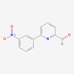 molecular formula C12H8N2O3 B1601666 6-(3-Nitrophenyl)-2-pyridinecarboxaldehyde CAS No. 52583-70-7