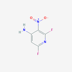 molecular formula C5H3F2N3O2 B1601678 2,6-Difluoro-3-nitropyridin-4-amine CAS No. 60186-20-1