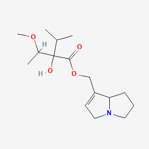 (2R)-2-Hydroxy-2-[(R)-1-methoxyethyl]-3-methylbutanoic acid [(7aS)-2,3,5,7a-tetrahydro-1H-pyrrolizin-7-yl]methyl ester