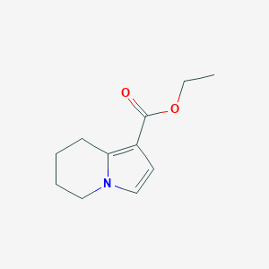 molecular formula C11H15NO2 B1601684 Ethyl 5,6,7,8-tetrahydroindolizine-1-carboxylate CAS No. 61009-77-6