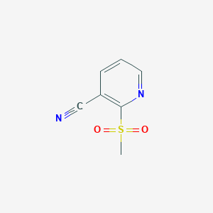 molecular formula C7H6N2O2S B1601700 2-(甲磺酰基)烟腈 CAS No. 66154-66-3