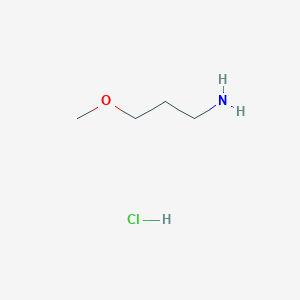 molecular formula C4H12ClNO B1601704 1-丙胺，3-甲氧基-，盐酸盐 CAS No. 18600-41-4