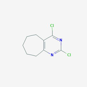 molecular formula C9H10Cl2N2 B1601708 2,4-Dichloro-6,7,8,9-tetrahydro-5H-cyclohepta[d]pyrimidine CAS No. 76780-96-6