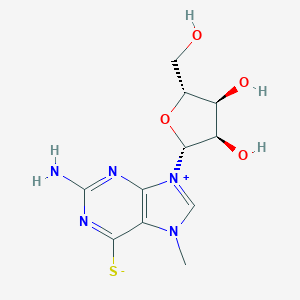 molecular formula C11H15N5O4S B160171 6-Mercapto-7-methylguanosine CAS No. 55727-10-1