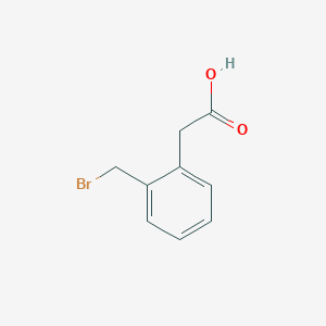 molecular formula C9H9BrO2 B1601732 Benzeneacetic acid, 2-(bromomethyl)- CAS No. 13737-35-4