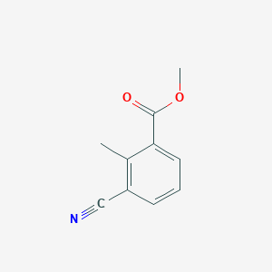 molecular formula C10H9NO2 B1601749 Methyl 3-cyano-2-methylbenzoate CAS No. 93340-09-1