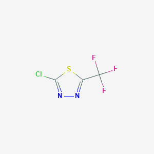 molecular formula C3ClF3N2S B1601754 2-Chloro-5-(trifluoromethyl)-1,3,4-thiadiazole CAS No. 53645-98-0