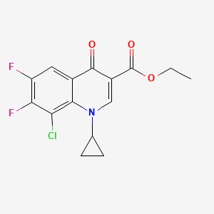 B1601760 Ethyl 8-chloro-1-cyclopropyl-6,7-difluoro-4-oxo-1,4-dihydroquinoline-3-carboxylate CAS No. 99696-21-6