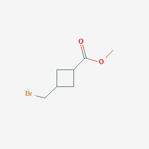 molecular formula C7H11BrO2 B1601761 Methyl 3-(bromomethyl)cyclobutane-1-carboxylate CAS No. 89892-95-5