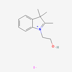 molecular formula C13H18INO B1601766 1-(2-Hydroxyethyl)-2,3,3-trimethyl-3H-indolium iodide CAS No. 50839-66-2