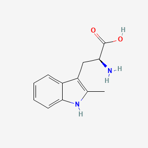 molecular formula C12H14N2O2 B1601778 2-Methyl-L-tryptophan CAS No. 33468-32-5