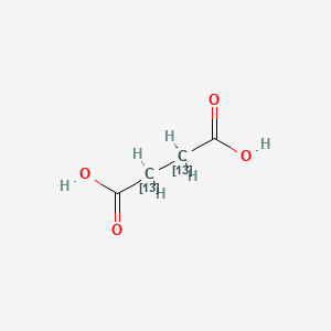 molecular formula C4H6O4 B1601779 Butanedioic acid-2,3-13C2 CAS No. 61128-08-3