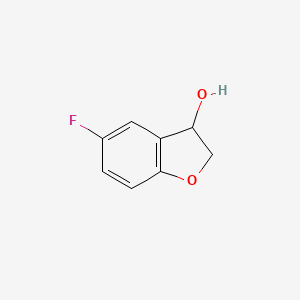 molecular formula C8H7FO2 B1601780 5-Fluoro-2,3-dihydrobenzofuran-3-ol CAS No. 60770-60-7