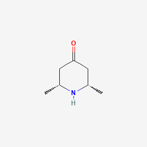molecular formula C7H13NO B1601790 cis-2,6-Dimethylpiperidin-4-one CAS No. 13200-35-6