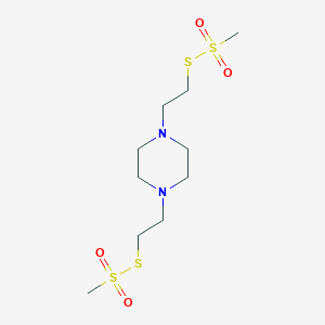 molecular formula C10H22N2O4S4 B016018 1,4-Bis(2-methylsulfonylsulfanylethyl)piperazine CAS No. 1811-55-8