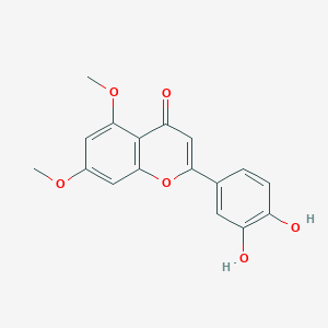 molecular formula C17H14O6 B1601801 2-(3,4-Dihydroxyphenyl)-5,7-dimethoxy-4H-chromen-4-one CAS No. 90363-40-9