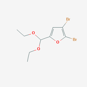 2,3-Dibromo-5-(diethoxymethyl)furan