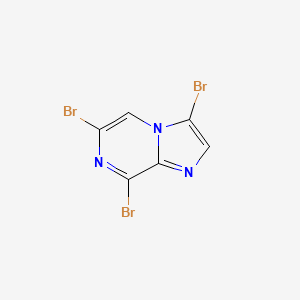 molecular formula C6H2Br3N3 B1601808 3,6,8-Tribromoimidazo[1,2-a]pyrazine CAS No. 63744-24-1