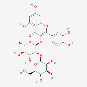 quercetin 3-O-beta-D-glucopyranosyl-(1->2)-rhamnopyranoside