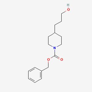 molecular formula C16H23NO3 B1601824 4-(3-羟丙基)哌啶-1-甲酸苄酯 CAS No. 99198-80-8