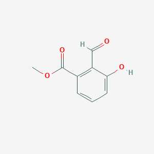 molecular formula C9H8O4 B1601826 Methyl 2-formyl-3-hydroxybenzoate CAS No. 131524-43-1