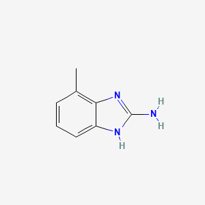 molecular formula C8H9N3 B1601828 4-甲基-1H-苯并[d]咪唑-2-胺 CAS No. 171082-91-0
