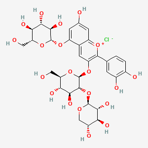 molecular formula C32H39ClO20 B1601834 花青素-3-O-接骨木双糖基-5-O-葡萄糖苷 CAS No. 53925-33-0