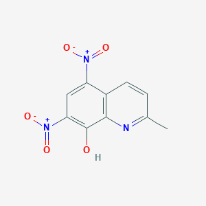 molecular formula C10H7N3O5 B1601843 8-羟基-2-甲基-5,7-二硝基喹啉 CAS No. 38543-75-8