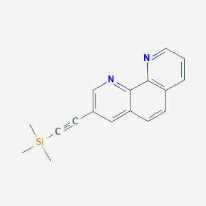 molecular formula C17H16N2Si B1601851 3-[(Trimethylsilyl)ethynyl]-1,10-phenanthroline CAS No. 369390-65-8
