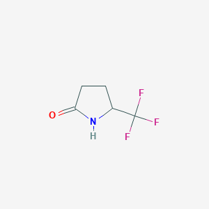 molecular formula C5H6F3NO B1601856 5-(三氟甲基)吡咯烷-2-酮 CAS No. 141519-28-0