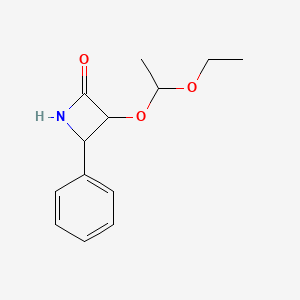 molecular formula C13H17NO3 B1601859 3-(1-Ethoxyethoxy)-4-phenylazetidin-2-one CAS No. 201856-48-6
