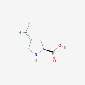 molecular formula C6H8FNO2 B160186 (E)-4-(Fluoromethylene)-L-proline CAS No. 138958-01-7