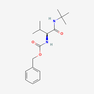 molecular formula C17H26N2O3 B1601862 (S)-[1-[[(Tert-butyl)amino]carbonyl]-2-methylpropyl]carbamic acid benzyl ester CAS No. 61274-17-7