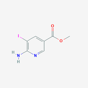 B1601874 Methyl 6-amino-5-iodonicotinate CAS No. 211308-80-4