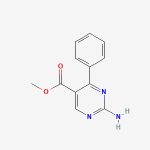 molecular formula C12H11N3O2 B1601876 Methyl 2-amino-4-phenylpyrimidine-5-carboxylate CAS No. 1150163-80-6