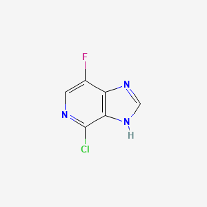 molecular formula C6H3ClFN3 B1601880 4-chloro-7-fluoro-1H-imidazo[4,5-c]pyridine CAS No. 405230-97-9