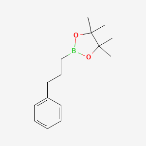 molecular formula C15H23BO2 B1601884 4,4,5,5-Tetramethyl-2-(3-phenylpropyl)-1,3,2-dioxaborolane CAS No. 329685-40-7