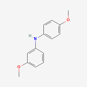 molecular formula C14H15NO2 B1601886 3-methoxy-N-(4-methoxyphenyl)aniline CAS No. 3661-49-2