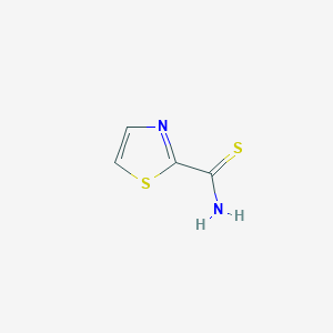 molecular formula C4H4N2S2 B1601892 Thiazole-2-carbothioic acid amide CAS No. 60758-41-0