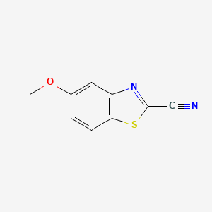 molecular formula C9H6N2OS B1601895 5-甲氧基苯并[d]噻唑-2-腈 CAS No. 7267-35-8