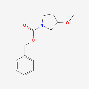molecular formula C13H17NO3 B1601911 苄基3-甲氧基吡咯烷-1-羧酸酯 CAS No. 130403-95-1
