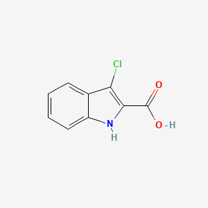 molecular formula C9H6ClNO2 B1601932 3-chloro-1H-indole-2-carboxylic acid CAS No. 28737-32-8