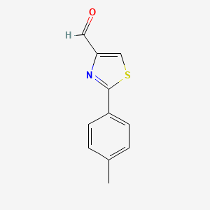molecular formula C11H9NOS B1601943 2-P-Tolyl-thiazole-4-carbaldehyde CAS No. 55327-29-2