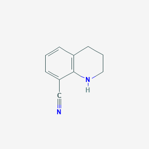 molecular formula C10H10N2 B1601949 1,2,3,4-Tetrahydroquinoline-8-carbonitrile CAS No. 50741-37-2