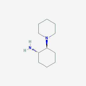 molecular formula C11H22N2 B1601955 Cyclohexanamine, 2-(1-piperidinyl)-, (1S,2S)- CAS No. 824938-98-9