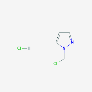 molecular formula C4H6Cl2N2 B1601966 1-(chloromethyl)-1H-pyrazole hydrochloride CAS No. 73901-67-4